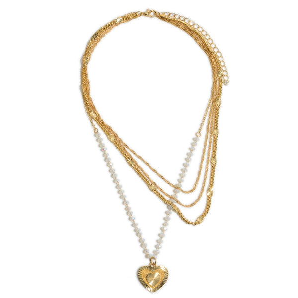 Heart Pendant Necklace-Judson & Co-R3vel Threads, Women's Fashion Boutique, Located in Hudsonville, Michigan