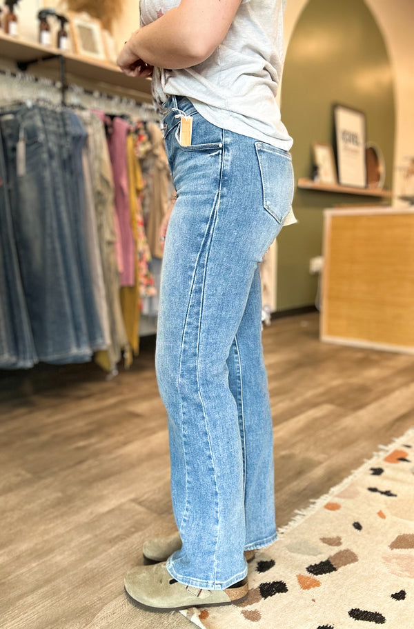 Kelsie Straight Jean-Risen-R3vel Threads, Women's Fashion Boutique, Located in Hudsonville, Michigan