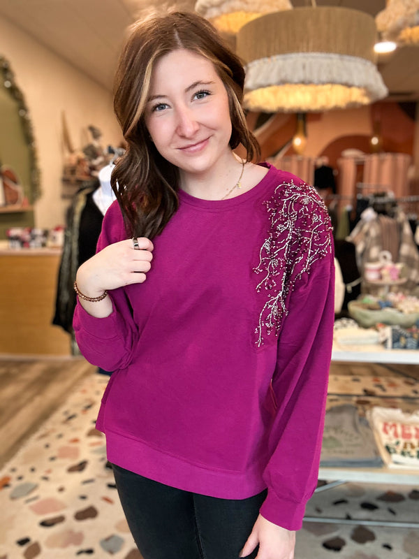 Eve Top-Cotton Bleu-R3vel Threads, Women's Fashion Boutique, Located in Hudsonville, Michigan