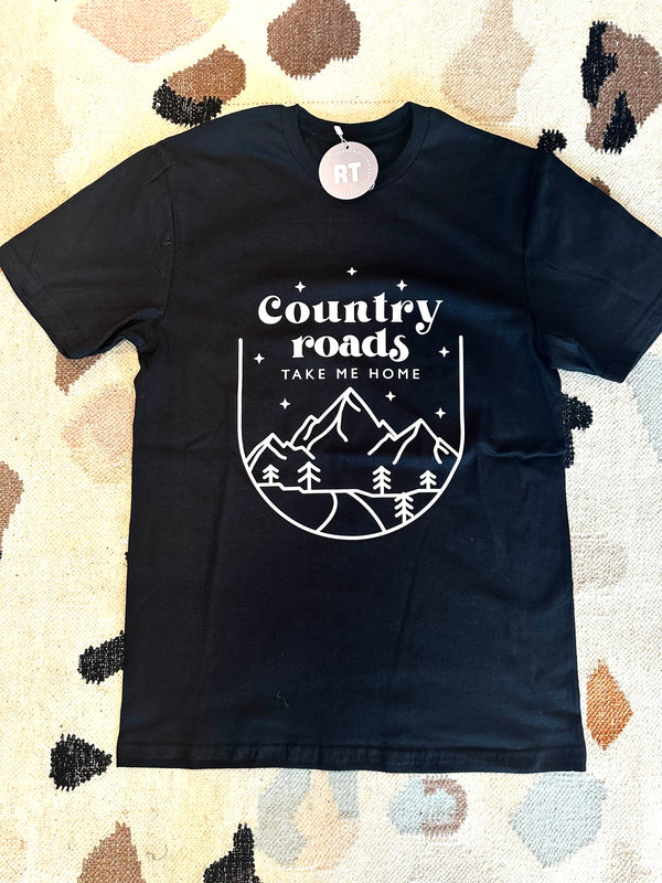 Country Roads Tee-Gildan-R3vel Threads, Women's Fashion Boutique, Located in Hudsonville, Michigan