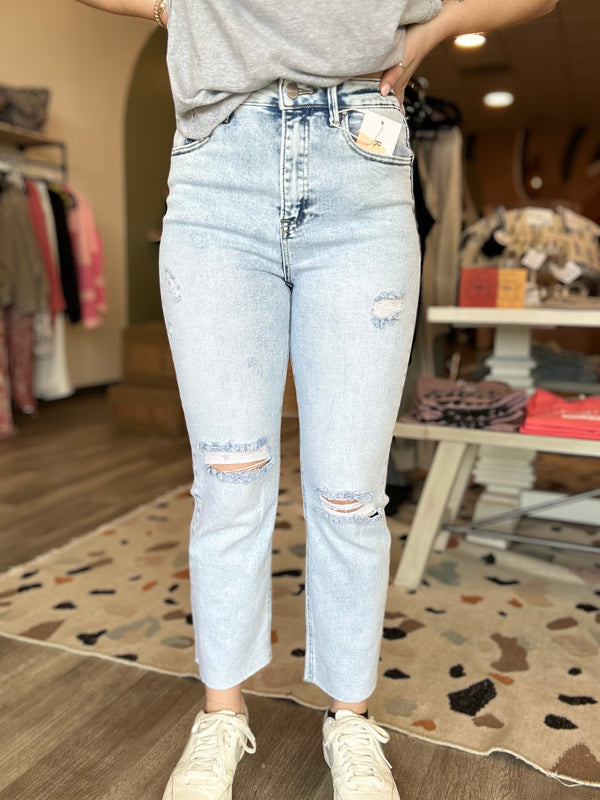 Jorja High Rise Slim Straight-Risen-R3vel Threads, Women's Fashion Boutique, Located in Hudsonville, Michigan
