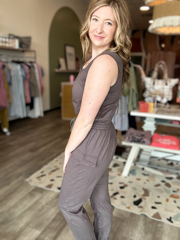Eliana Jumpsuit-Easel-R3vel Threads, Women's Fashion Boutique, Located in Hudsonville, Michigan