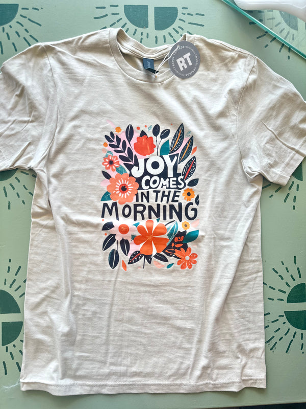 Joy Comes In The Morning Tee-r3velthreads-R3vel Threads, Women's Fashion Boutique, Located in Hudsonville, Michigan