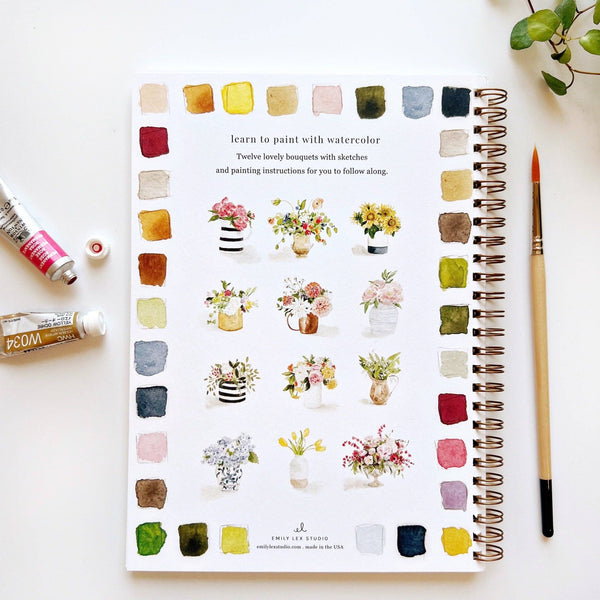 Bouquets watercolor workbook-emily lex studio-R3vel Threads, Women's Fashion Boutique, Located in Hudsonville, Michigan