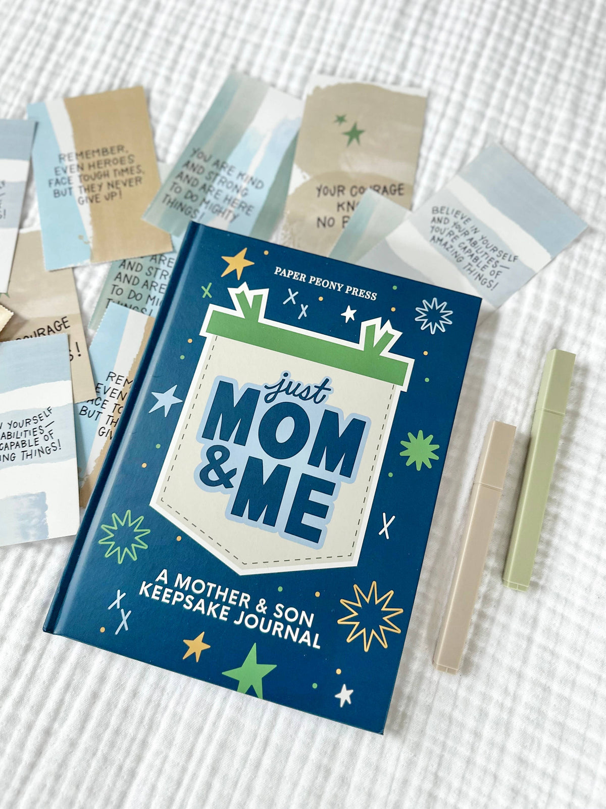Just Mom and Me: A Mother and Son Guided Keepsake Journal-Paper Peony Press-R3vel Threads, Women's Fashion Boutique, Located in Hudsonville, Michigan