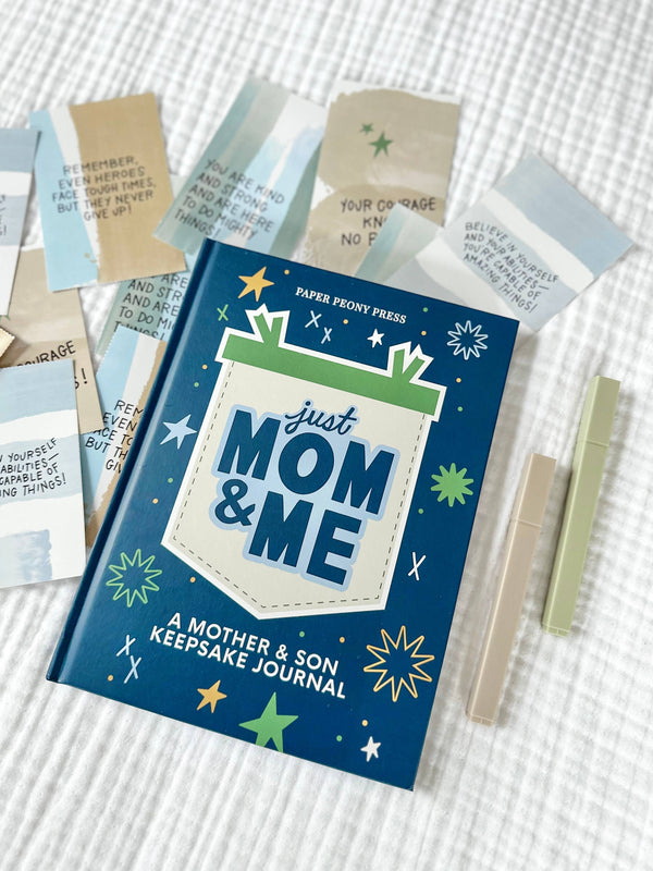 Just Mom and Me: A Mother and Son Guided Keepsake Journal-Paper Peony Press-R3vel Threads, Women's Fashion Boutique, Located in Hudsonville, Michigan