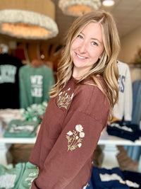Kendra Embroidered Top-In loom-R3vel Threads, Women's Fashion Boutique, Located in Hudsonville, Michigan