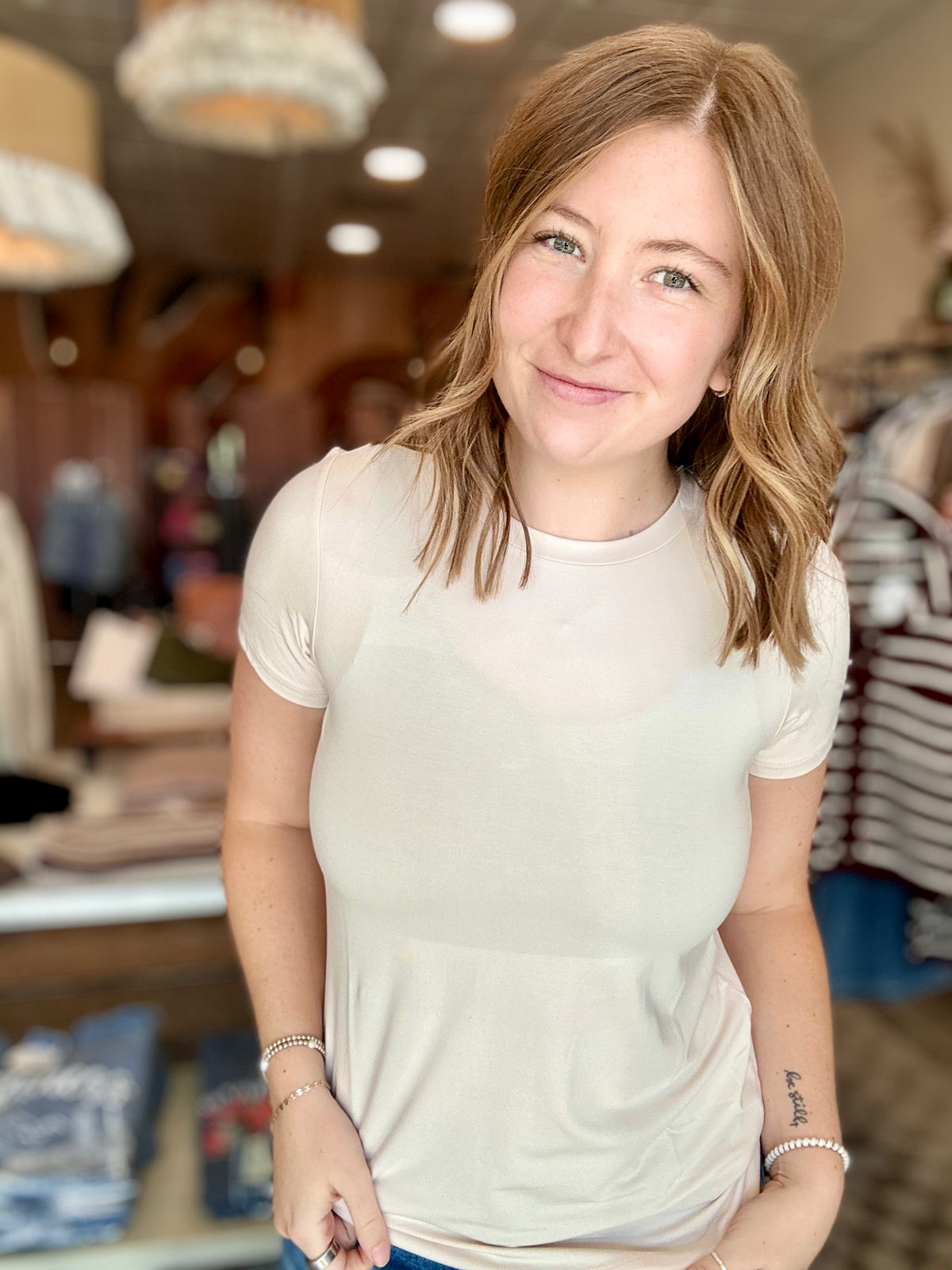 Carley top- Ivory-Be Cool-R3vel Threads, Women's Fashion Boutique, Located in Hudsonville, Michigan