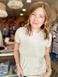 Carley top- Ivory-Be Cool-R3vel Threads, Women's Fashion Boutique, Located in Hudsonville, Michigan