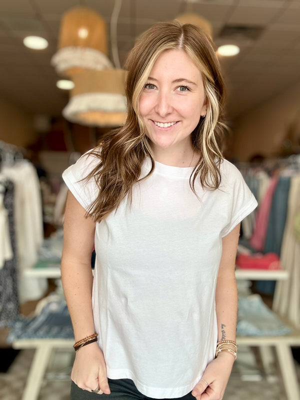 Dillon Top-Blu Pepper-R3vel Threads, Women's Fashion Boutique, Located in Hudsonville, Michigan
