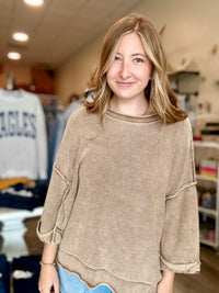 Annie Top-Blu Pepper-R3vel Threads, Women's Fashion Boutique, Located in Hudsonville, Michigan
