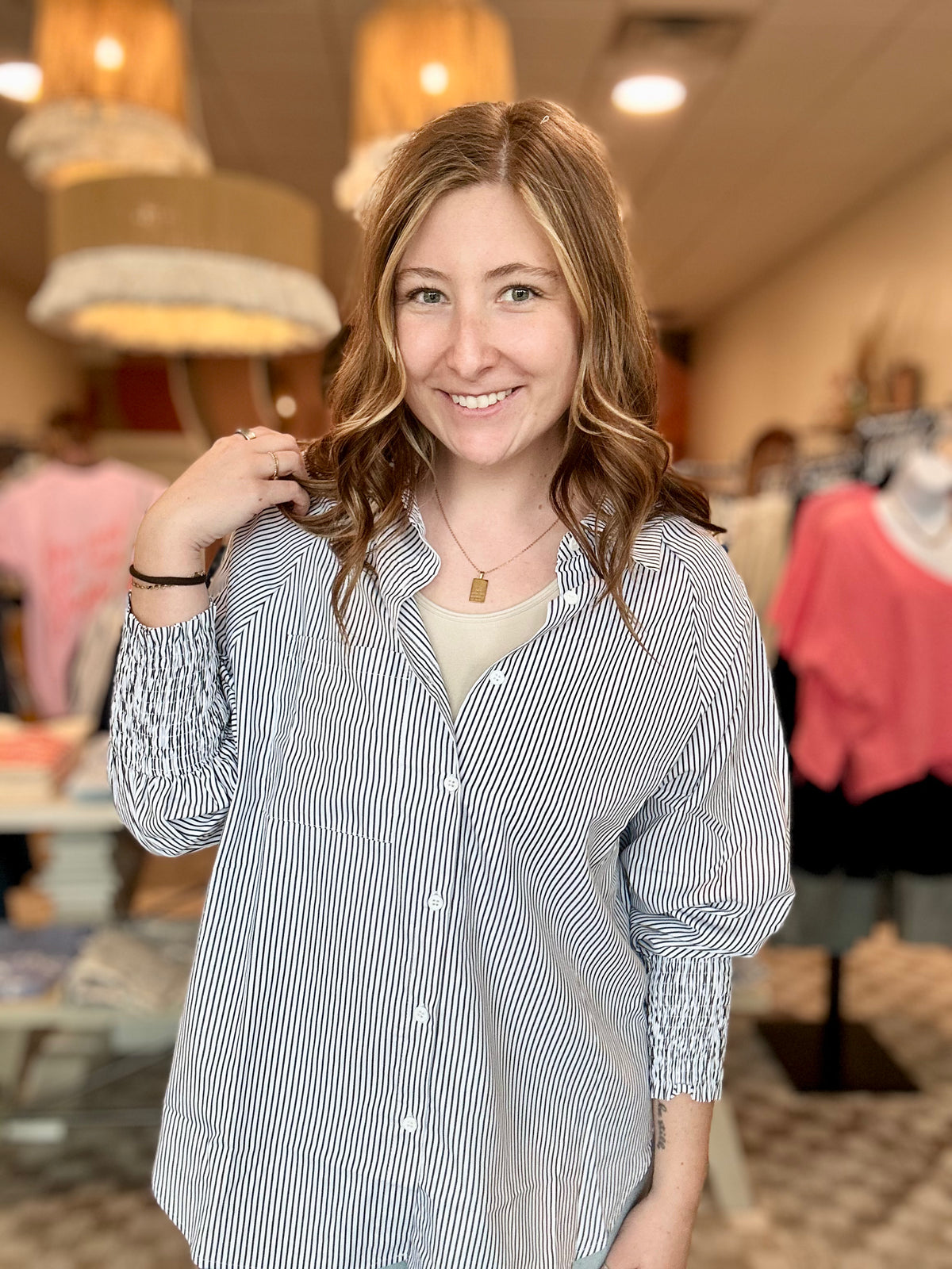 Lizzie Button Up-Adora-R3vel Threads, Women's Fashion Boutique, Located in Hudsonville, Michigan