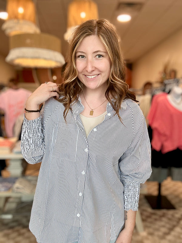 Lizzie Button Up-Adora-R3vel Threads, Women's Fashion Boutique, Located in Hudsonville, Michigan