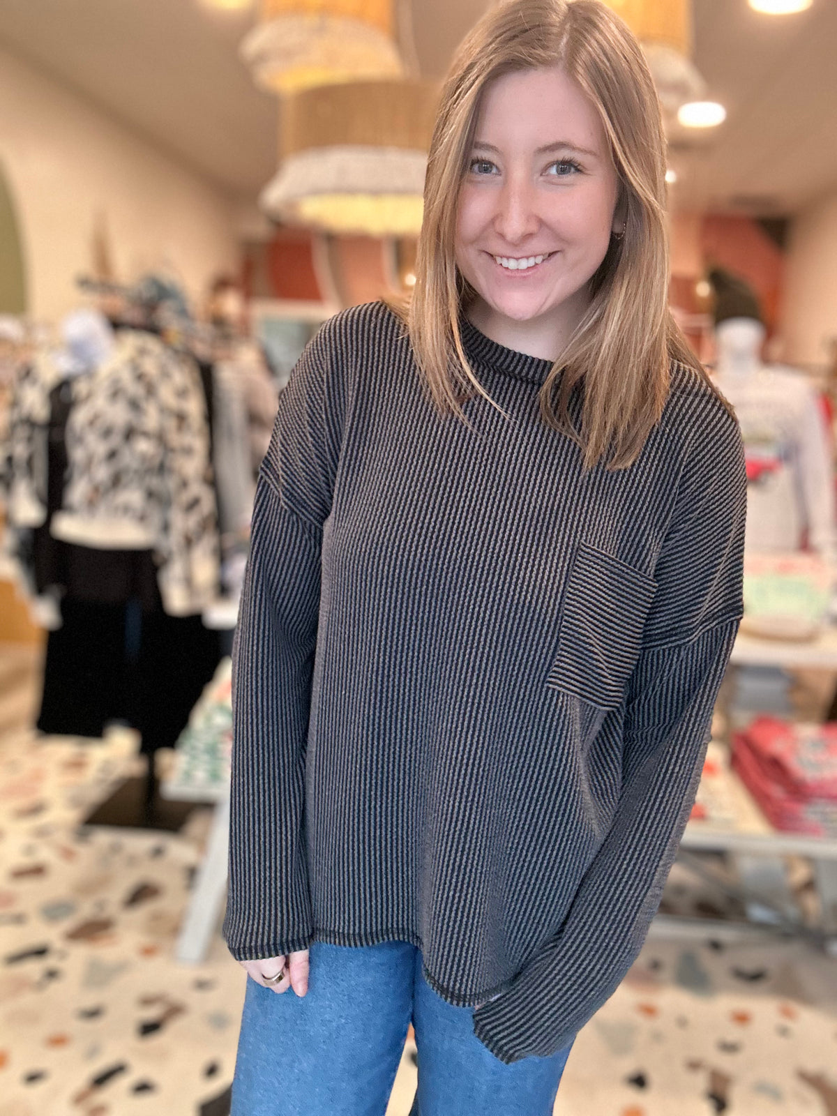 Hallie Long Sleeve-Zenana-R3vel Threads, Women's Fashion Boutique, Located in Hudsonville, Michigan