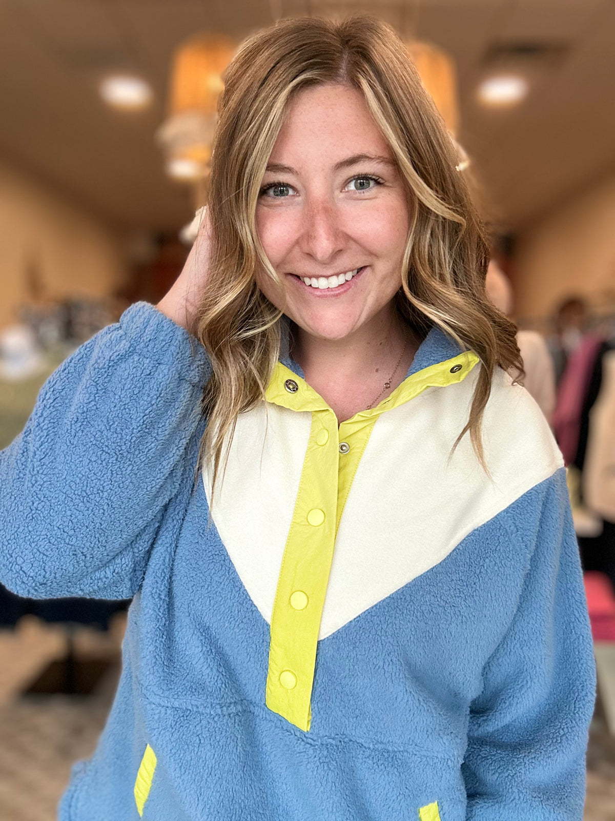 Chloe Fleece Pullover-very j-R3vel Threads, Women's Fashion Boutique, Located in Hudsonville, Michigan