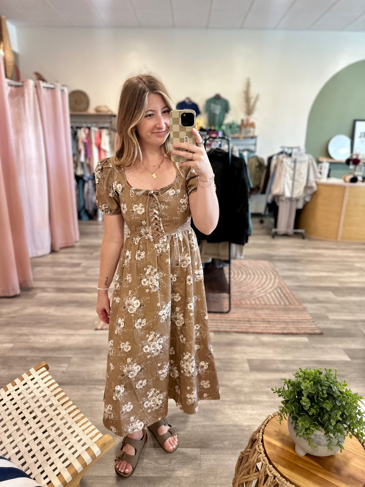 Layla Dress-Blu Pepper-R3vel Threads, Women's Fashion Boutique, Located in Hudsonville, Michigan