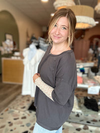 Maeve Top-mustard seed-R3vel Threads, Women's Fashion Boutique, Located in Hudsonville, Michigan