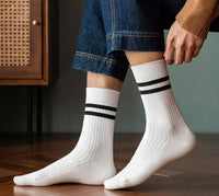 Stripe Crew Sock-JOSSLYN by wall to wall-R3vel Threads, Women's Fashion Boutique, Located in Hudsonville, Michigan