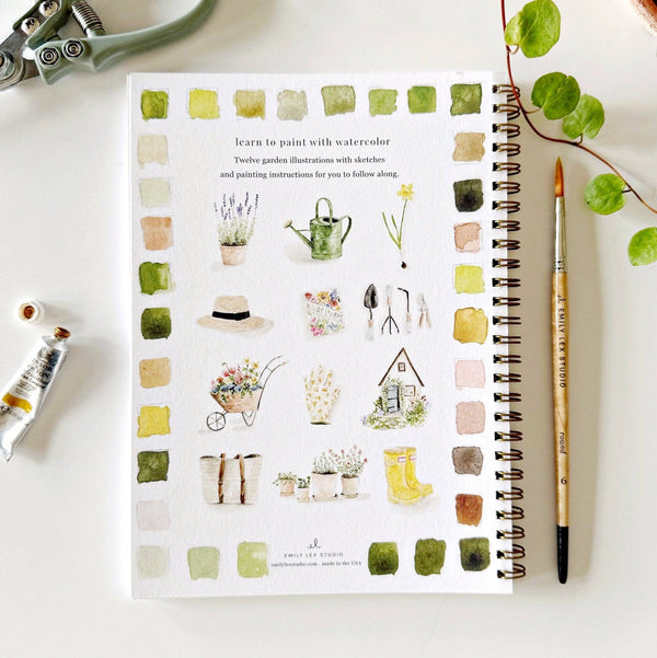 Garden watercolor workbook-emily lex studio-R3vel Threads, Women's Fashion Boutique, Located in Hudsonville, Michigan