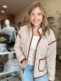 Mindy Jacket- Pink-Doe & Rae-R3vel Threads, Women's Fashion Boutique, Located in Hudsonville, Michigan
