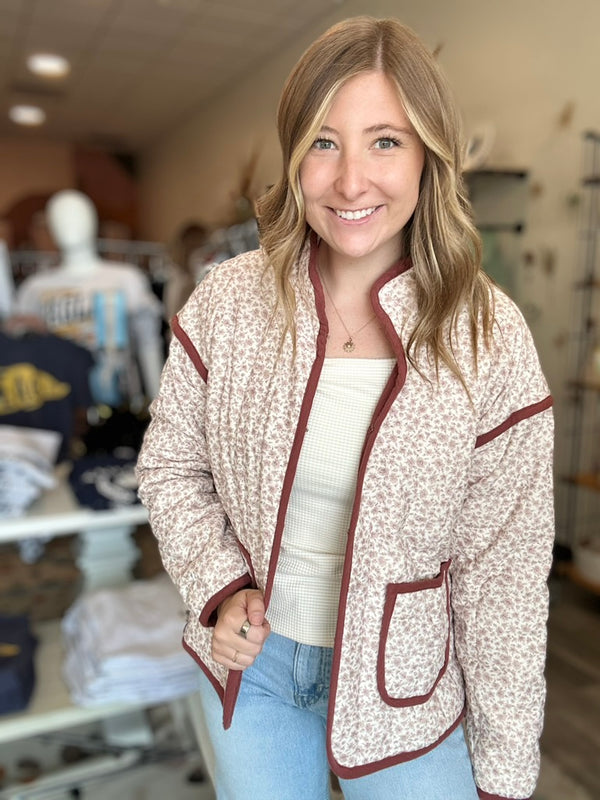 Mindy Jacket- Pink-Doe & Rae-R3vel Threads, Women's Fashion Boutique, Located in Hudsonville, Michigan