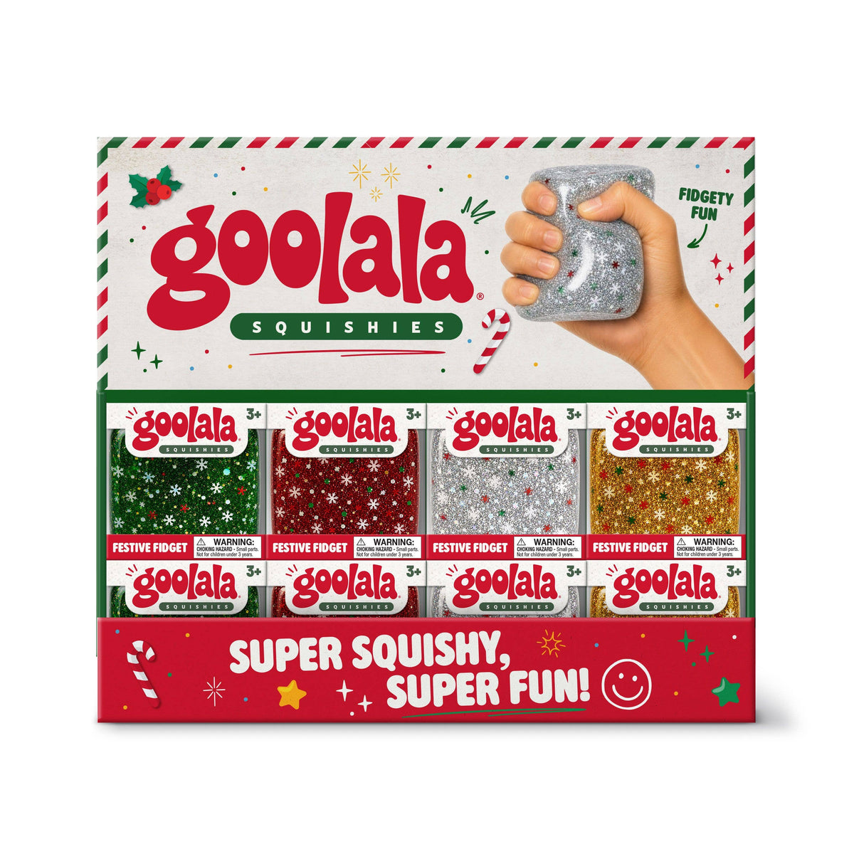 Goolala Christmas Squishies Festive Fidget-DM Merchandising-R3vel Threads, Women's Fashion Boutique, Located in Hudsonville, Michigan