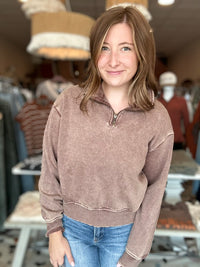 Mila Half Zip-Zenana-R3vel Threads, Women's Fashion Boutique, Located in Hudsonville, Michigan
