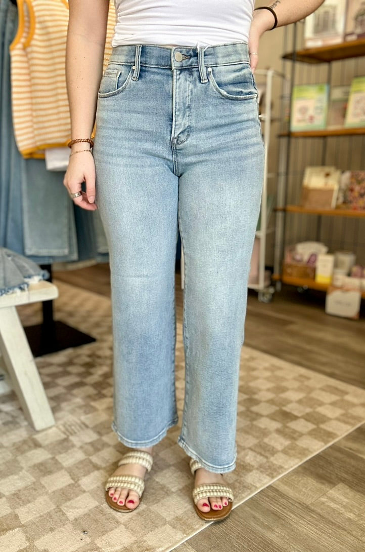 Kylie High Rise Crop-Risen-R3vel Threads, Women's Fashion Boutique, Located in Hudsonville, Michigan