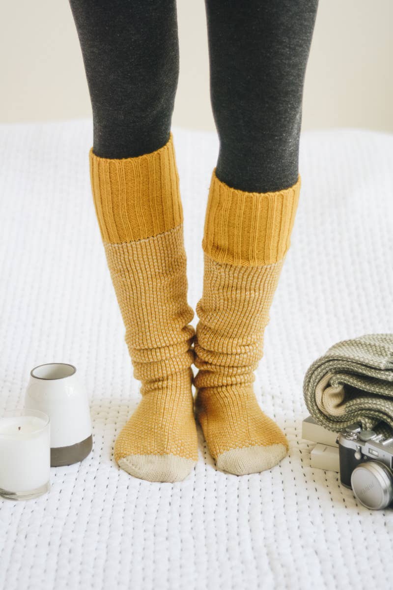 Warm & Soft Open Work Knit Lounge Socks 🧦-Leto Accessories-R3vel Threads, Women's Fashion Boutique, Located in Hudsonville, Michigan