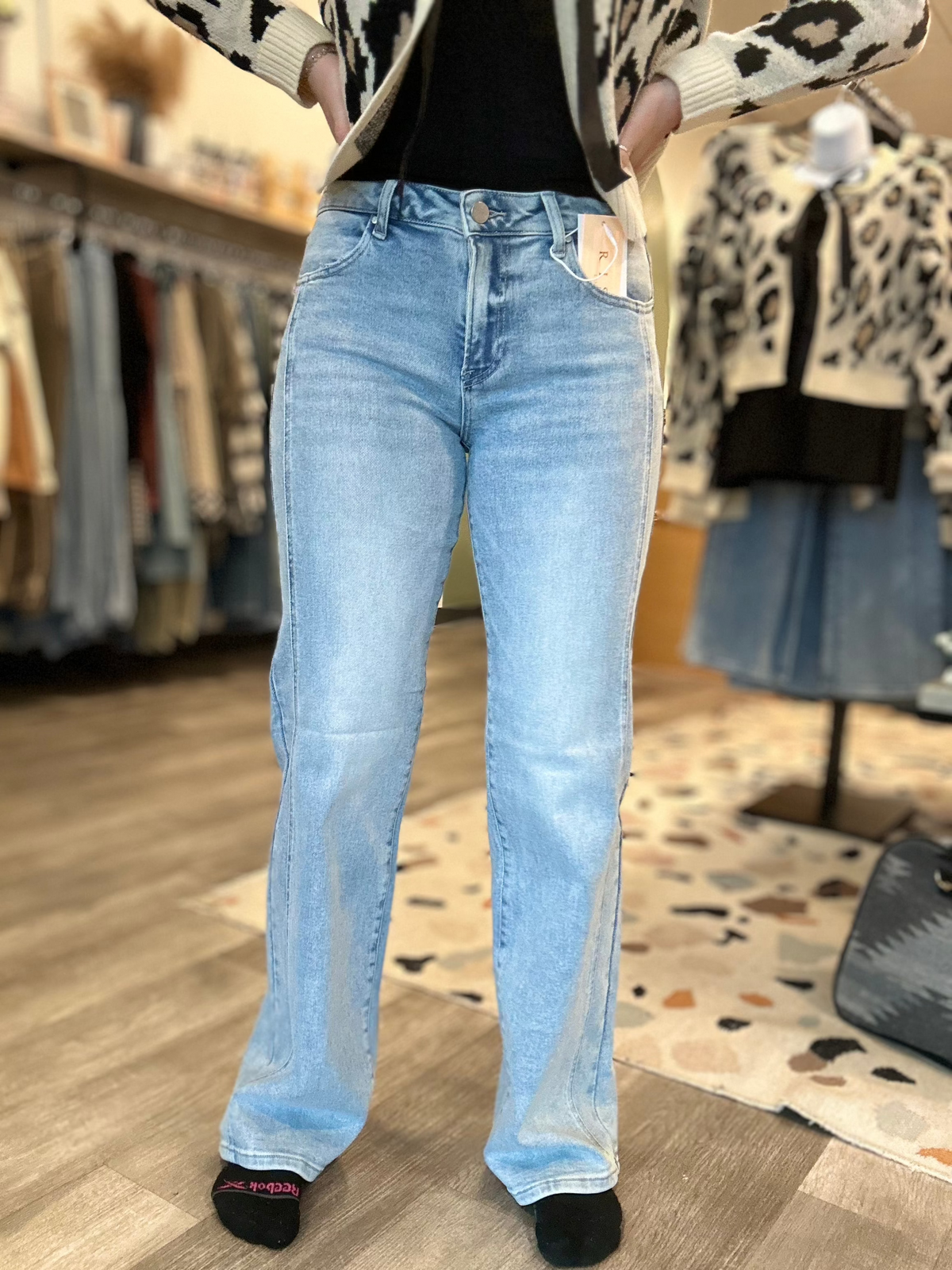 Jenna Mid Rise Straight-Risen-R3vel Threads, Women's Fashion Boutique, Located in Hudsonville, Michigan