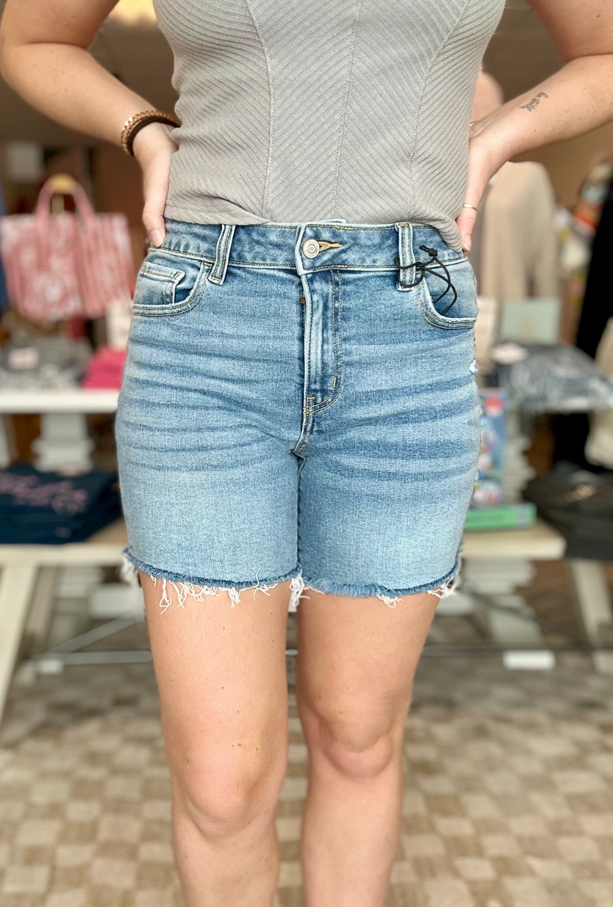 Christine Shorts-Zenana-R3vel Threads, Women's Fashion Boutique, Located in Hudsonville, Michigan