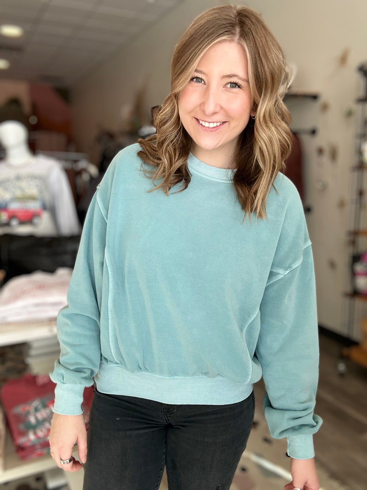 Toni Pullover-Zenana-R3vel Threads, Women's Fashion Boutique, Located in Hudsonville, Michigan