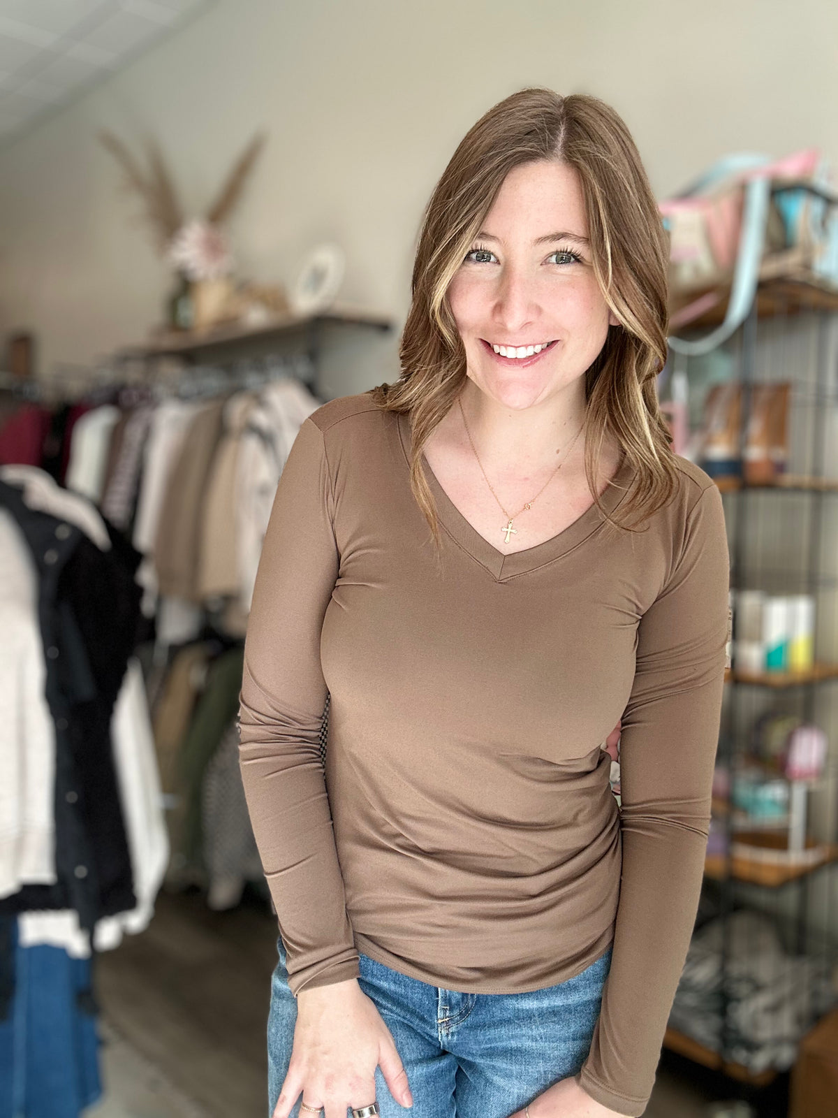 Rosie Long Sleeve-Zenana-R3vel Threads, Women's Fashion Boutique, Located in Hudsonville, Michigan