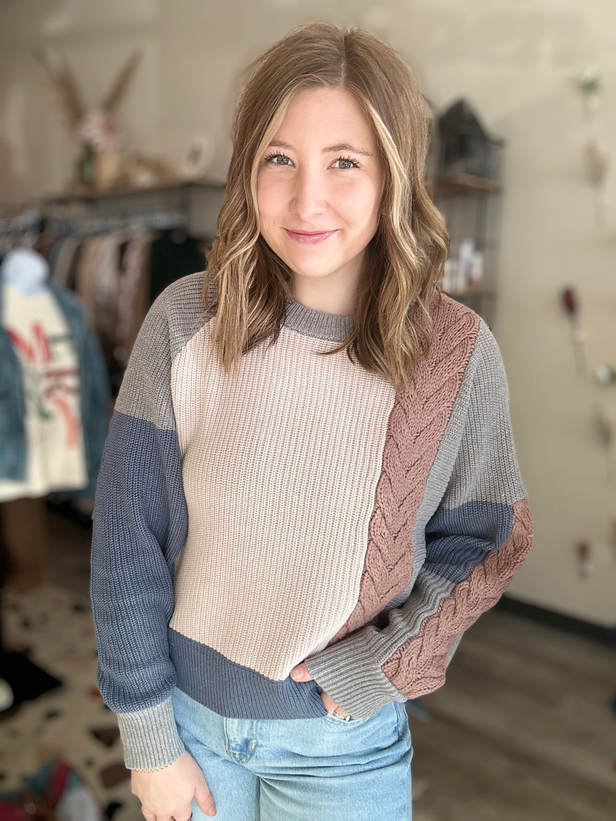 Sawyer Sweater-Hem & Thread-R3vel Threads, Women's Fashion Boutique, Located in Hudsonville, Michigan