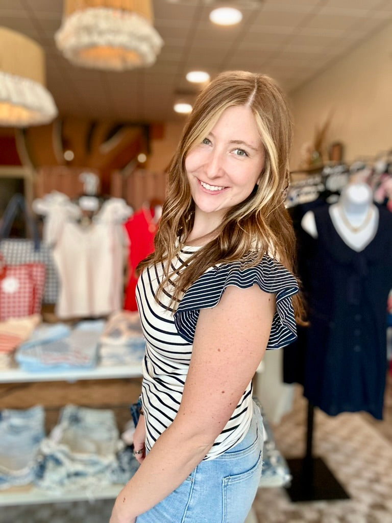 Ella Top-Doe & Rae-R3vel Threads, Women's Fashion Boutique, Located in Hudsonville, Michigan
