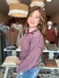 Mila Half Zip-Zenana-R3vel Threads, Women's Fashion Boutique, Located in Hudsonville, Michigan