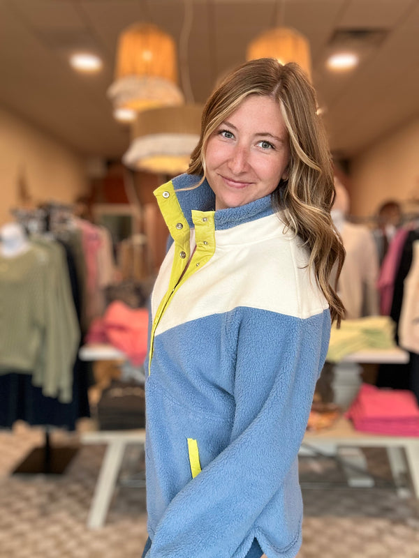 Chloe Fleece Pullover-very j-R3vel Threads, Women's Fashion Boutique, Located in Hudsonville, Michigan