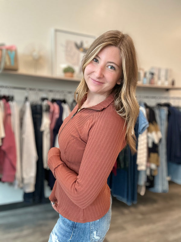 Willow Half Zip-Doe & Rae-R3vel Threads, Women's Fashion Boutique, Located in Hudsonville, Michigan