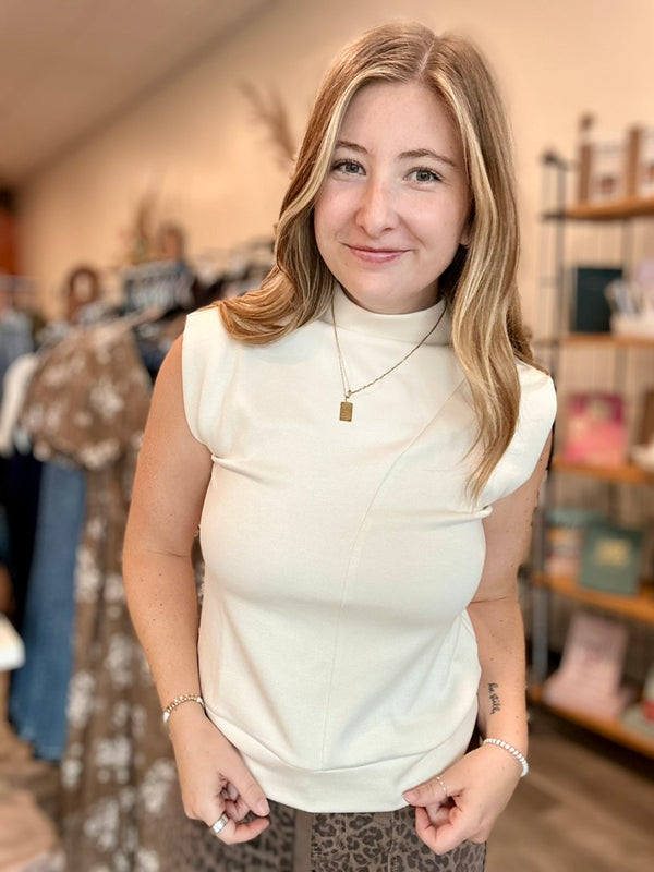 Madison top- Ivory-Doe & Rae-R3vel Threads, Women's Fashion Boutique, Located in Hudsonville, Michigan