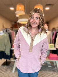 Chloe Fleece Pullover-very j-R3vel Threads, Women's Fashion Boutique, Located in Hudsonville, Michigan