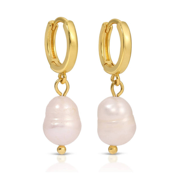 Small Pearl Huggies-Splendid Iris-R3vel Threads, Women's Fashion Boutique, Located in Hudsonville, Michigan