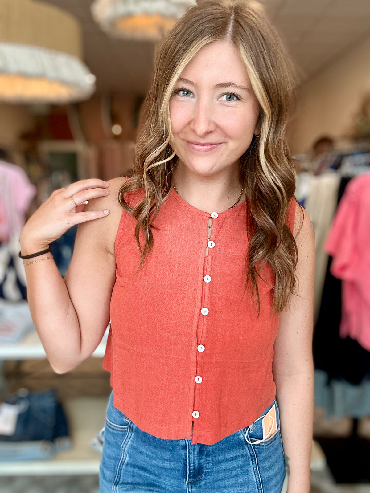 Jordyn Tank-Doe & Rae-R3vel Threads, Women's Fashion Boutique, Located in Hudsonville, Michigan