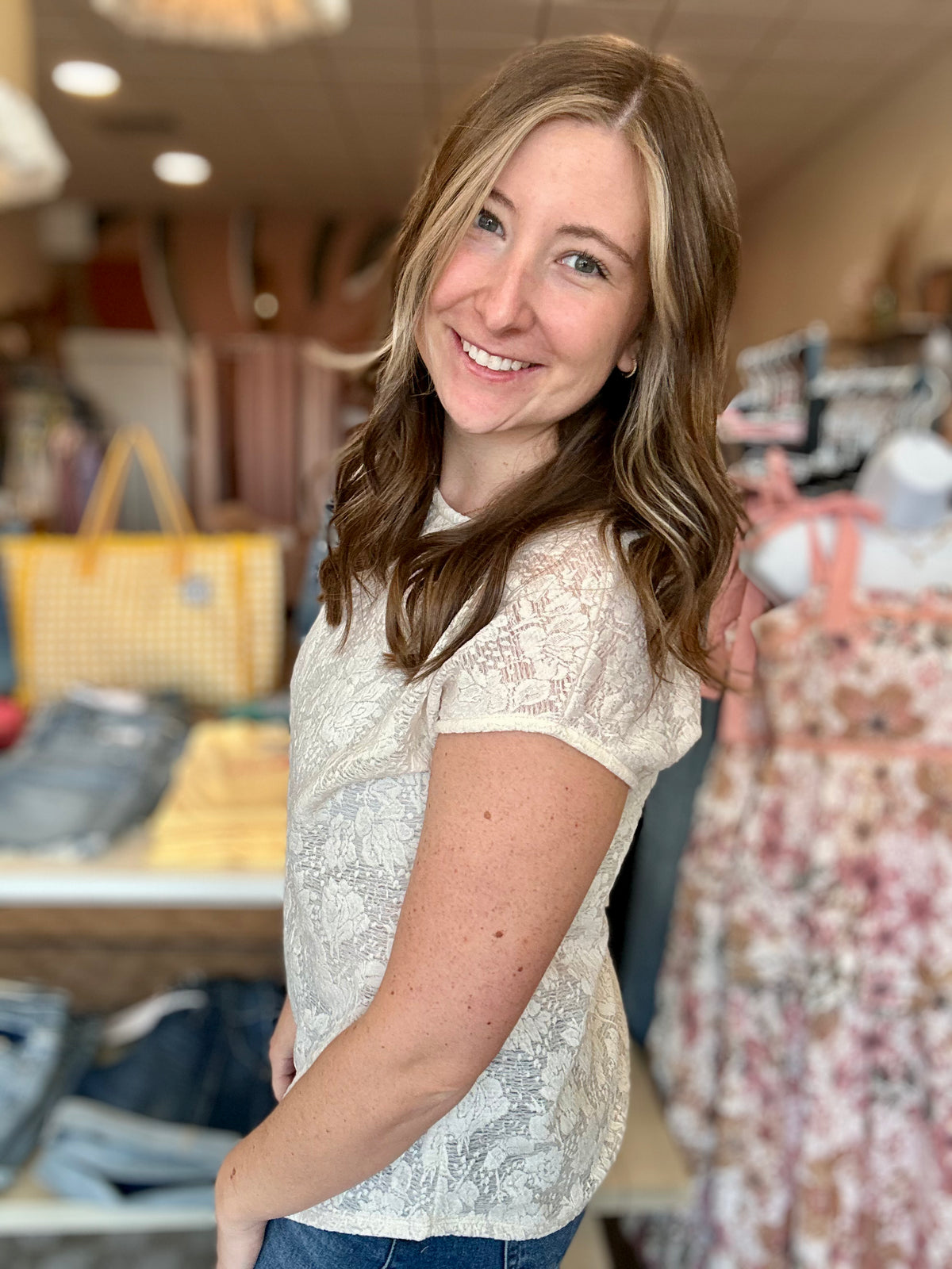 Emma Lace Top-7th Ray-R3vel Threads, Women's Fashion Boutique, Located in Hudsonville, Michigan