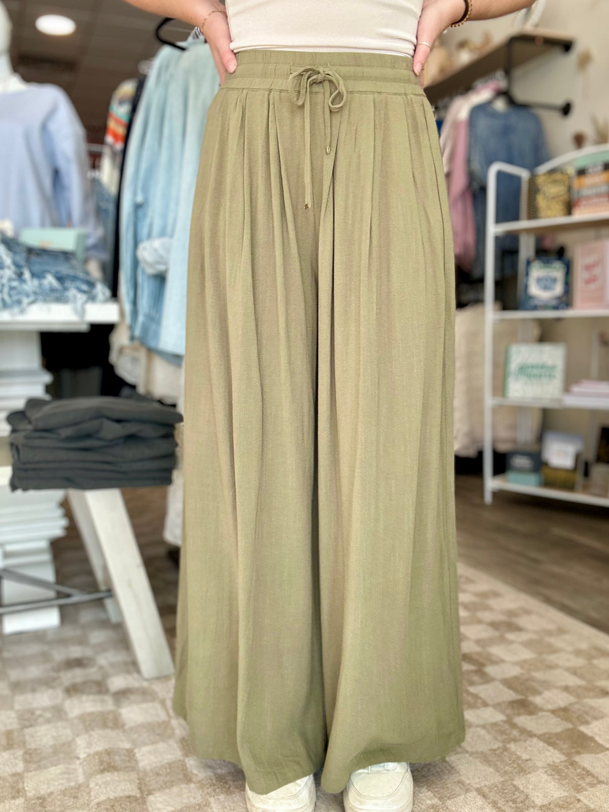 Trina Linen Pant-Bluivy-R3vel Threads, Women's Fashion Boutique, Located in Hudsonville, Michigan
