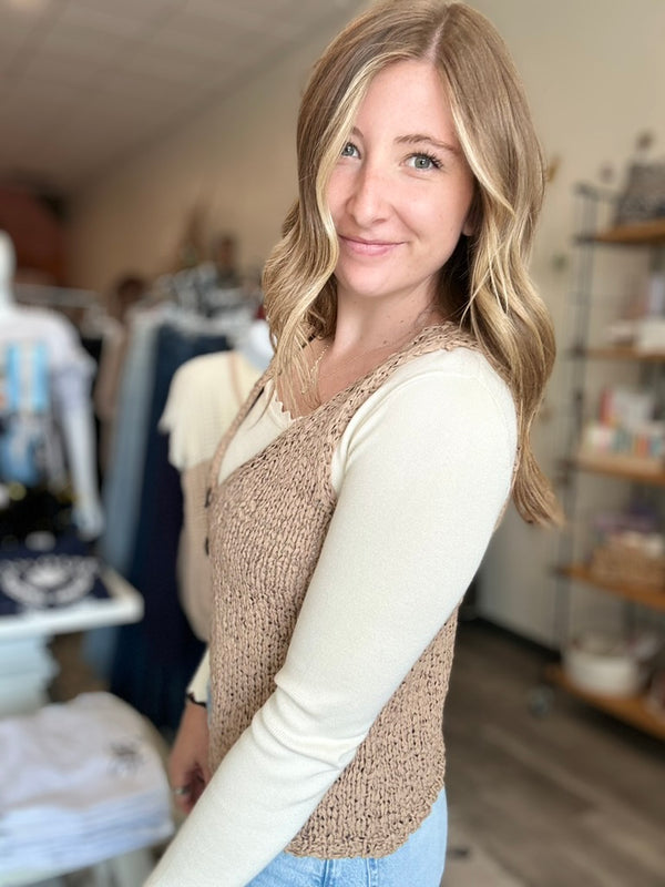 Stella Vest-Blu Pepper-R3vel Threads, Women's Fashion Boutique, Located in Hudsonville, Michigan