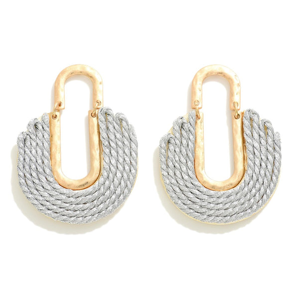 Braided Cord Earring-Judson & Co-R3vel Threads, Women's Fashion Boutique, Located in Hudsonville, Michigan