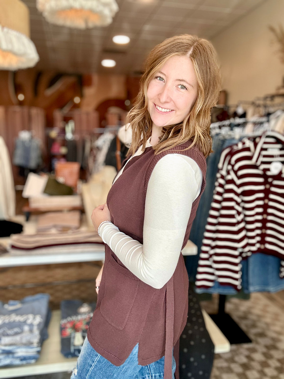 Kiara Long Vest-Be Cool-R3vel Threads, Women's Fashion Boutique, Located in Hudsonville, Michigan