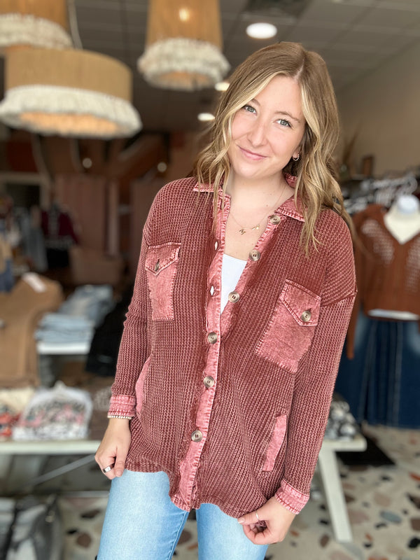 Delaney Shacket-Zenana-R3vel Threads, Women's Fashion Boutique, Located in Hudsonville, Michigan