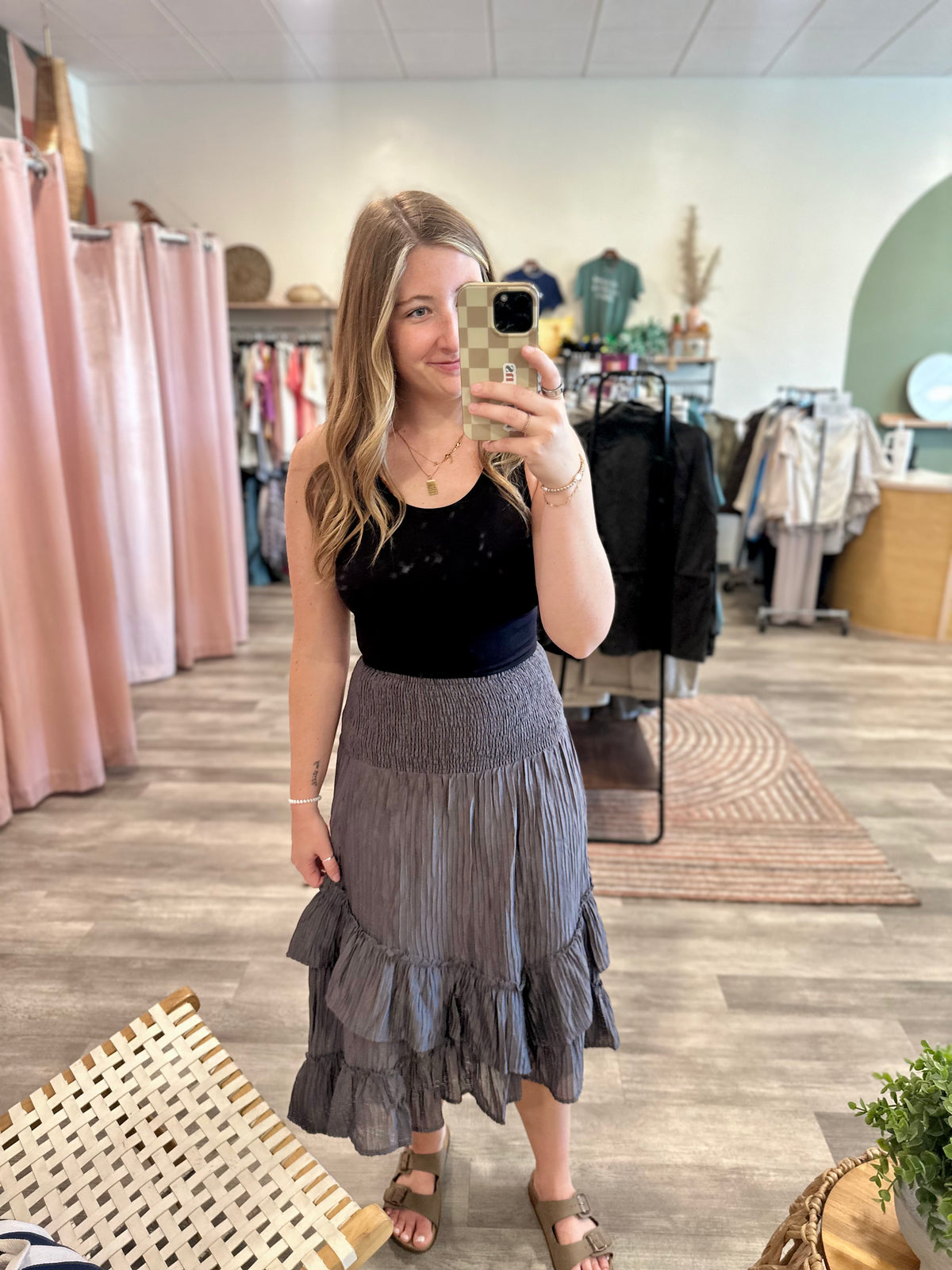 Natalie Convertible Skirt-Doe & Rae-R3vel Threads, Women's Fashion Boutique, Located in Hudsonville, Michigan