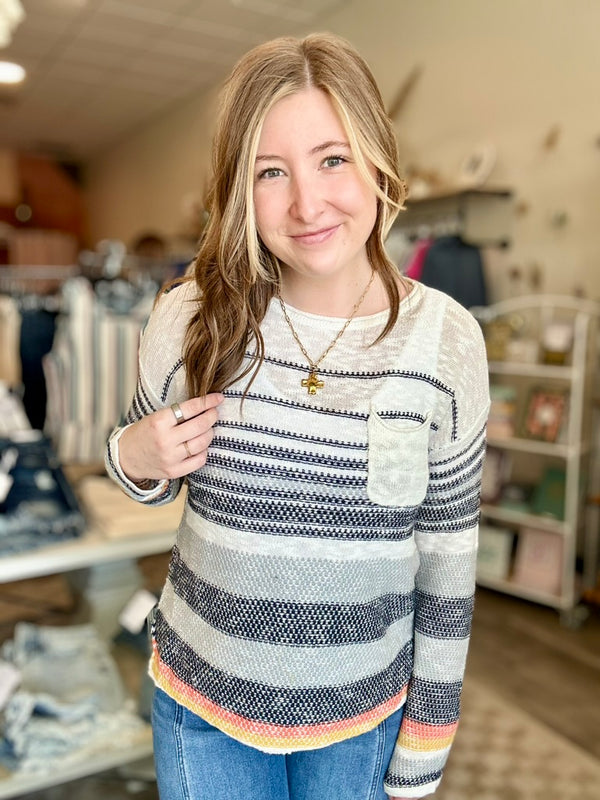 Kayla Pullover-Hem & Thread-R3vel Threads, Women's Fashion Boutique, Located in Hudsonville, Michigan